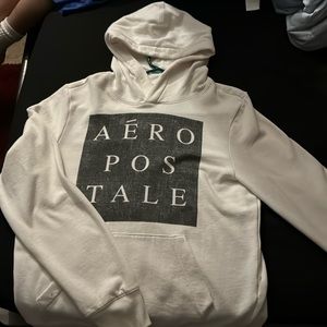 Aeropostale White Hoodie Medium